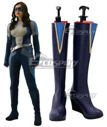 DC Supergirl Season 6 Dreamer Nia Nal Blue Boots Cosplay Shoes