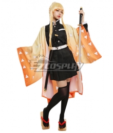Demon Slayer: Kimetsu No Yaiba Agatsuma Zenitsu Female Cosplay Costume