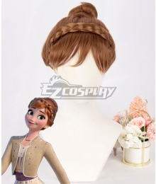 Disney Frozen 2 Anna Brown Cosplay Wig - B Edition