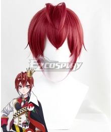 Disney Twisted Wonderland Heartslabyul Riddle Rosehearts Red Cosplay Wig
