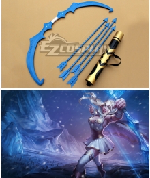 League of Legends Freljord Ashe The Frost Archer Bow and arrow Cosplay Weapon Prop