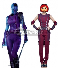 Marvel Comics Guardians of the Galaxy Nebula Cosplay Costume 