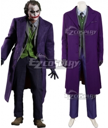 DC The Dark Knight Batman Joker B Cosplay Costume - Woolen coat