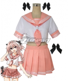 Fate Apocrypha Rider of Black Astolfo Sailor Suit Cosplay Costume - New Version