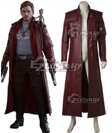 Marvel Guardians of the Galaxy Vol. 2 Movie Star-Lord Peter Jason Quill Coat Cosplay Costume