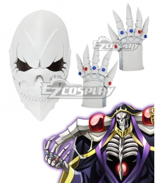 Overlord Ainz Ooal Gown A.K.A Momonga Mask Gloves Cosplay Accessory Prop
