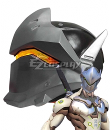 Overwatch OW Genji Gray Helmet Cosplay Accessory Prop