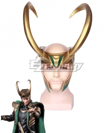 Marvel Thor 3 Ragnarok Loki Head wear Cosplay Accessory Prop