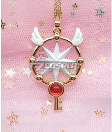 Cardcaptor Sakura: Clear Card Sakura Kinomoto Dream Key Necklace Cosplay Accessory Prop