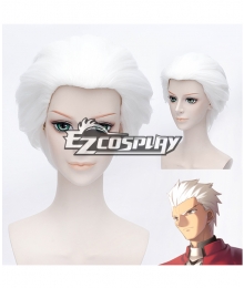 Fate Stay Night Archer White Cosplay Wig