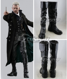 Fantastic Beasts： The Crimes of Grindelwald Black Shoes Cosplay Boots