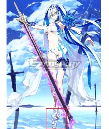 Fate Grand Order FGO Berserker Brynhild Stage 1 Swimsuit Silver Cosplay Shoes