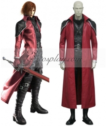 Crisis Core:Final Fantasy VII Genesis Rhapsodos Deluxe Cosplay Costume - Not including Boots