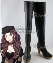 Fire Emblem: Three Houses Dorothea Black Shoes Cosplay Boots