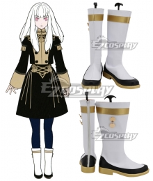 Fire Emblem Three Houses Lysithea White Shoes Cosplay Boots