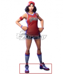 Fortnite Battle Royale Triple Threat Red blue Cosplay Shoes