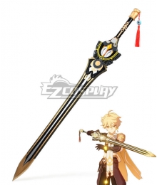 Genshin Impact Kaeya Traveler Jean Keqing Qiqi Xingqiu Prototype Rancour Sword Cosplay Weapon Prop