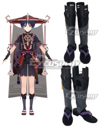 Genshin Impact Scaramouche Blue Shoes Cosplay Boots