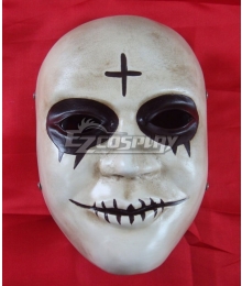 Halloween The Purge 2: Anarchy Cross Mask Cosplay Accessory Prop