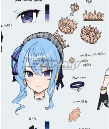 Hololive Vtuber Hoshimachi Suisei Headwear Cosplay Accessory Prop