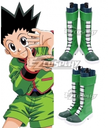 Hunter x Hunter Gon Freecss Green Shoes Cosplay Boots