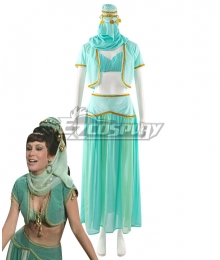 I Dream of Jeannie Jeannie's Sister Jeannie II Green Dress Cosplay Costume