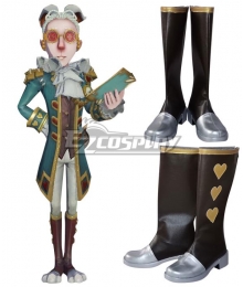 Identity V Lawyer Freddy Riley Mr. Bunny Halloween Brown Shoes Cosplay Boots