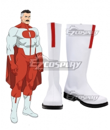 Invincible Omni-Man White Shoes Cosplay Boots