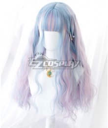 Japan Harajuku Lolita Series Blue Pink Cosplay Wig
