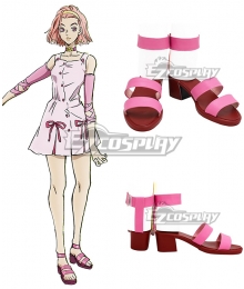 JoJo's Bizarre Adventure Diamond is Unbreakable Reimi Sugimoto Pink Cosplay Shoes