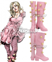 JoJo's Bizarre Adventure: Steel Ball Run Lucy Pink Shoes Cosplay Boots
