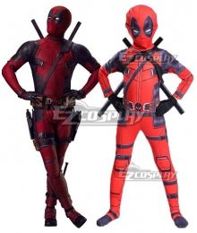 Kids Adult Deadpool Marvel Wade Winston Wilson Cosplay Costume