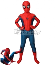 Kids Captain America Civil War Spider-Man Peter Parker Zentai Jumpsuit Cosplay Costume
