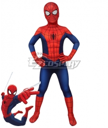 Kids Marvel Ultimate Spider-Man Season1  Peter Parker Zentai Jumpsuit Cosplay Costume