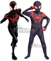 Kids Spiderman Marvel Spider-Man: Into The Spider-Verse Miles Morales Cosplay Costume
