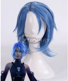 Kingdom Heart III Aqua Blue Cosplay Wig