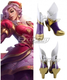 League of Legend Fiora Heartpiercer Purple Cosplay Shoes