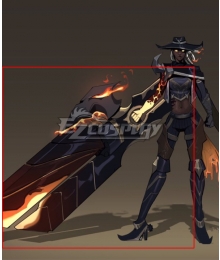 League of Legends LOL High Noon Senna Cosplay Weapon Prop
