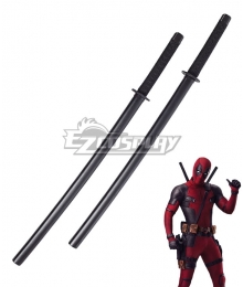 Marvel 2018 Deadpool 2 Wade Winston Wilson Double Sword Cosplay Weapon Prop