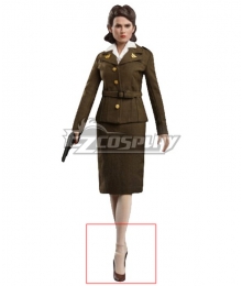 Marvel Captain America Peggy Carter Brown Cosplay Shoes