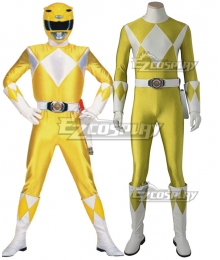 Mighty Morphin Power Rangers Yellow Ranger Cosplay Costume - Without Boots