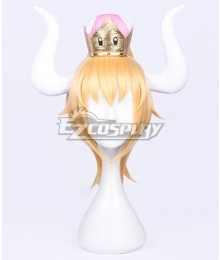 New Super Mario Bros. U Deluxe Toad Princess Bowsette Golden Cosplay Wig - Only Wig