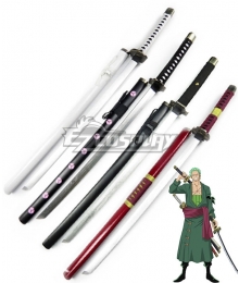 One Piece Roronoa Zoro Swords Shusui Sandai Kitetsu Yubashiri Wado Ichimonji Cosplay Weapon Prop