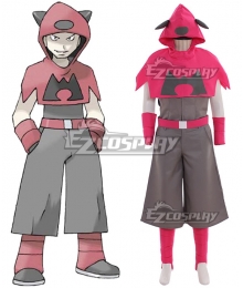 Pokemon Team Magma Leader Maxie Cosplay Costume - team magma maxie roblox