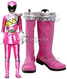Power Rangers Dino Charge Dino Charge Pink Ranger Pink Shoes Cosplay Boots