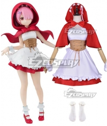 Re: Life In A Different World From Zero Ram Ren Little Red Riding Hood Cosplay Costume