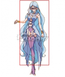 Sailor Moon Sailor Aluminum Siren Blue Cosplay Wig