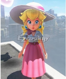 Super Mario Princess Peach Odyssey Travel Cosplay Costume