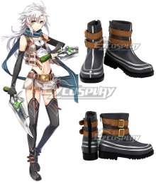 The Legend of Heroes: Trails of Cold Steel IV -THE END OF SAGA- Ⅳ Fie Claussell Grey Cosplay Shoes
