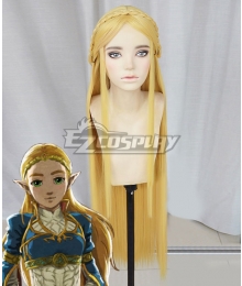 The Legend of Zelda: Breath of the Wild Princess Zelda Golden Cosplay Wig